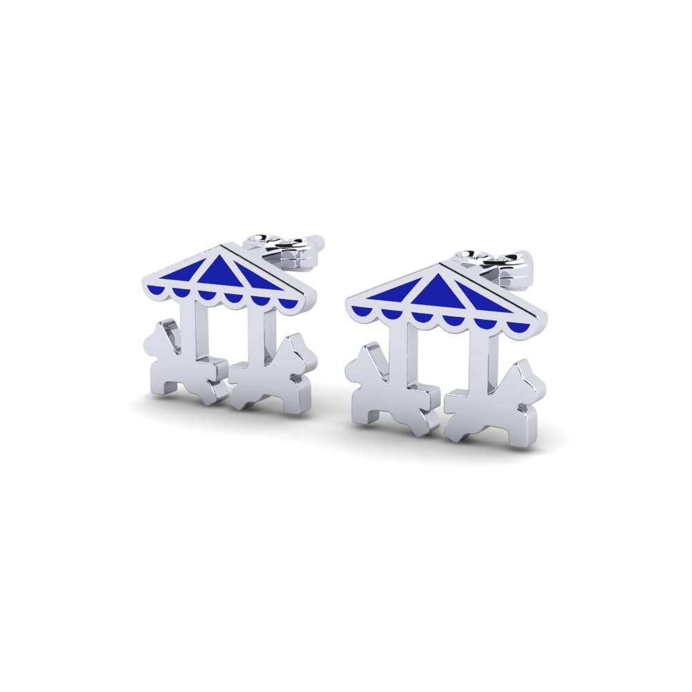 18k White Gold Kid's Earring Tao