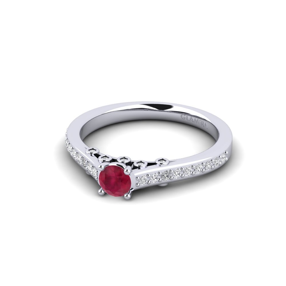 Rubí Anillo de compromiso Tartufa