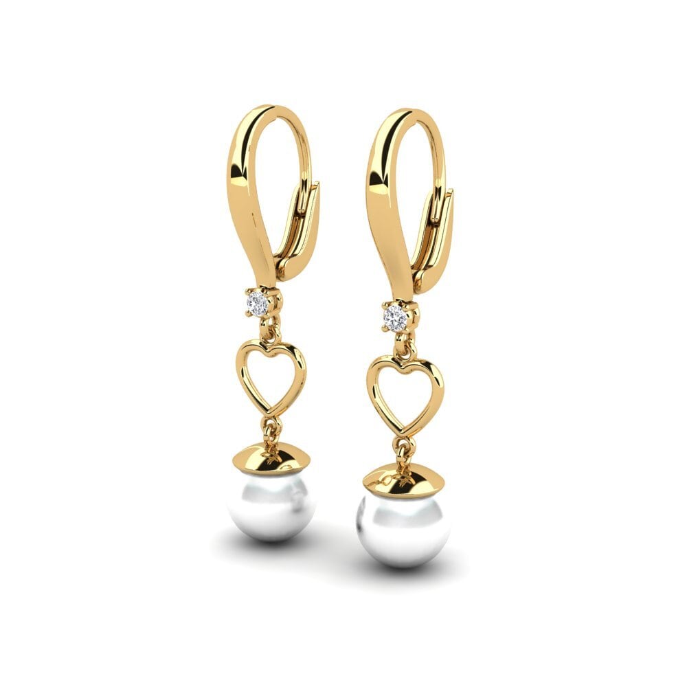 Gelbgold 585 Damen ohrring Tatreals