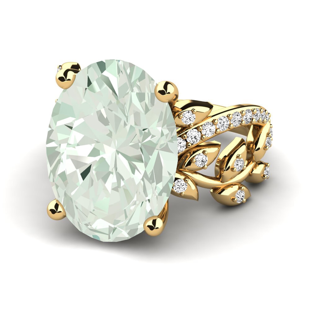 Amatista verde Anillo Tatum