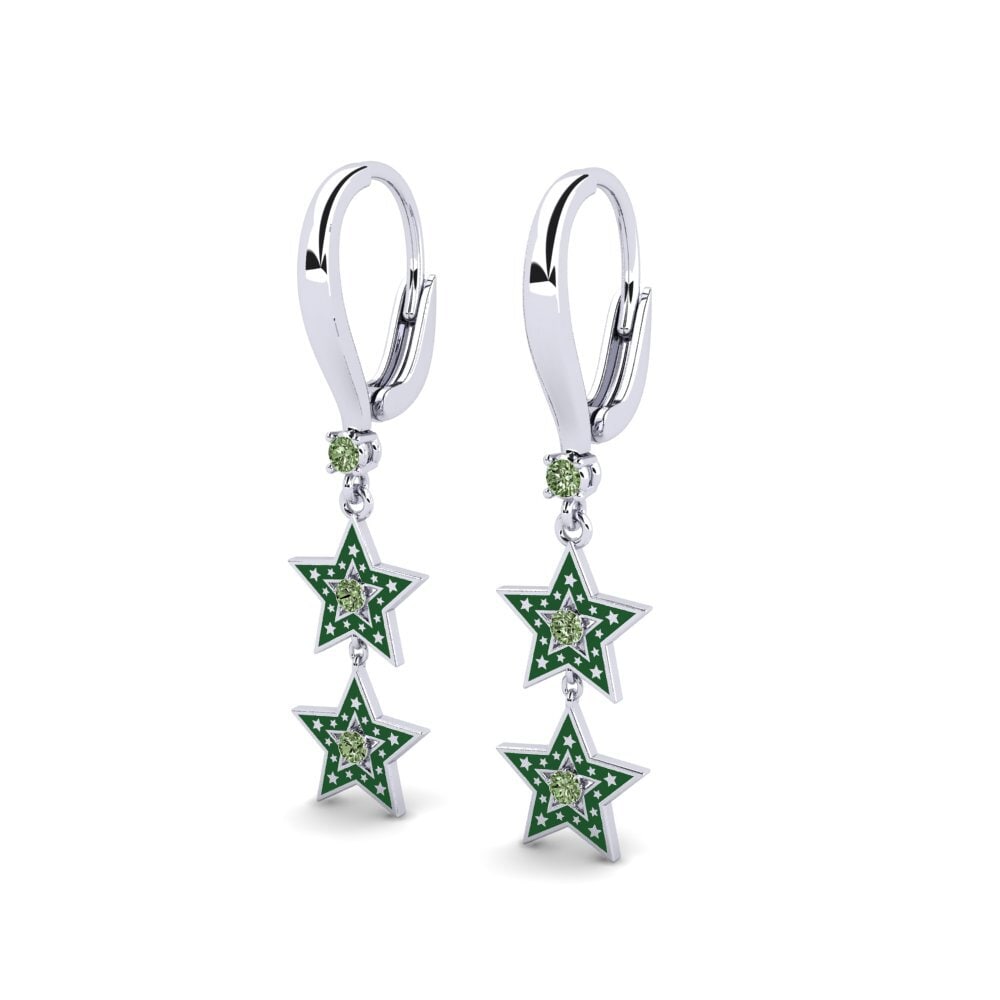 Diamante Verde Pendiente de mujer Temika