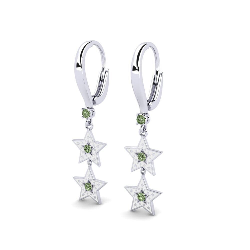 Diamante Verde Pendiente de mujer Temika