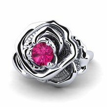 Fusion Rubellite (Lab Created) Rings