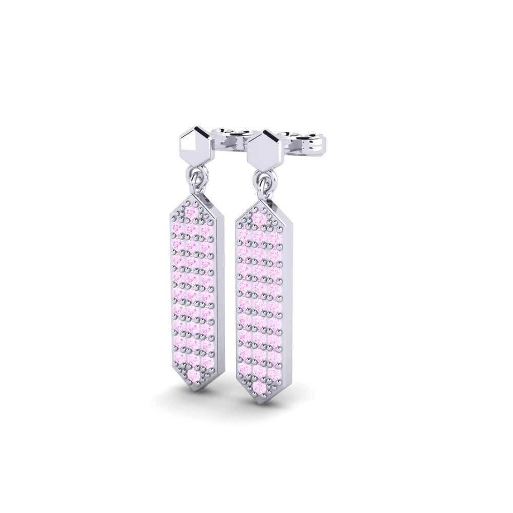 Pink Sapphire Women's Earring Tempo