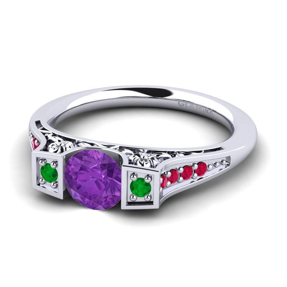 Amethyst Engagement Ring Tenby