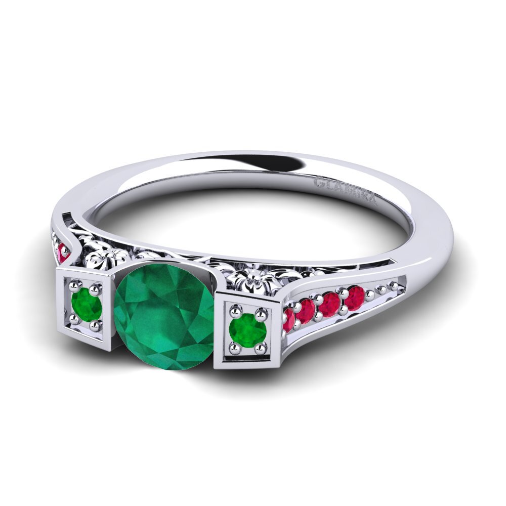 Emerald Engagement Ring Tenby