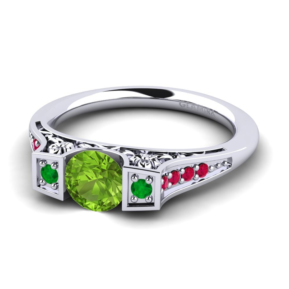 Peridot Engagement Ring Tenby