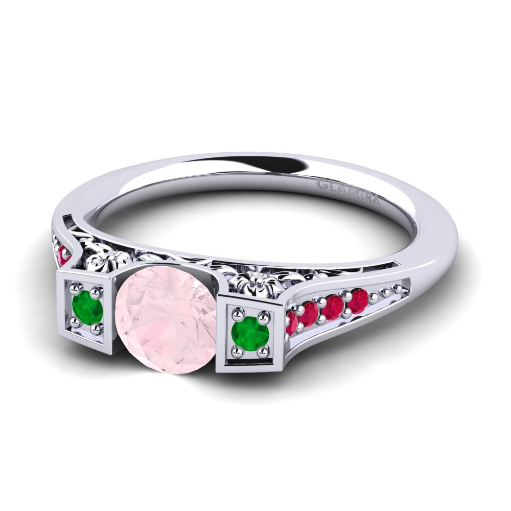 Rose Quartz Engagement Ring Tenby