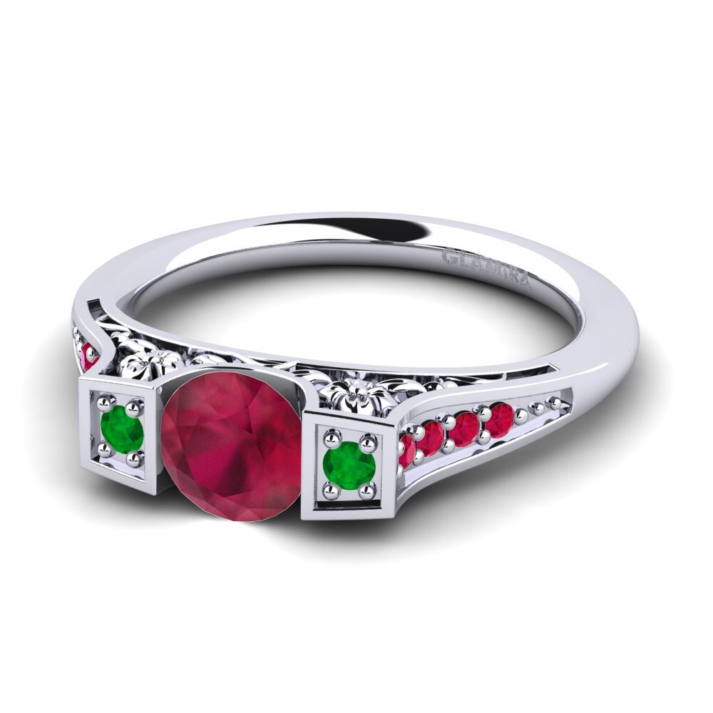 Ruby Engagement Ring Tenby