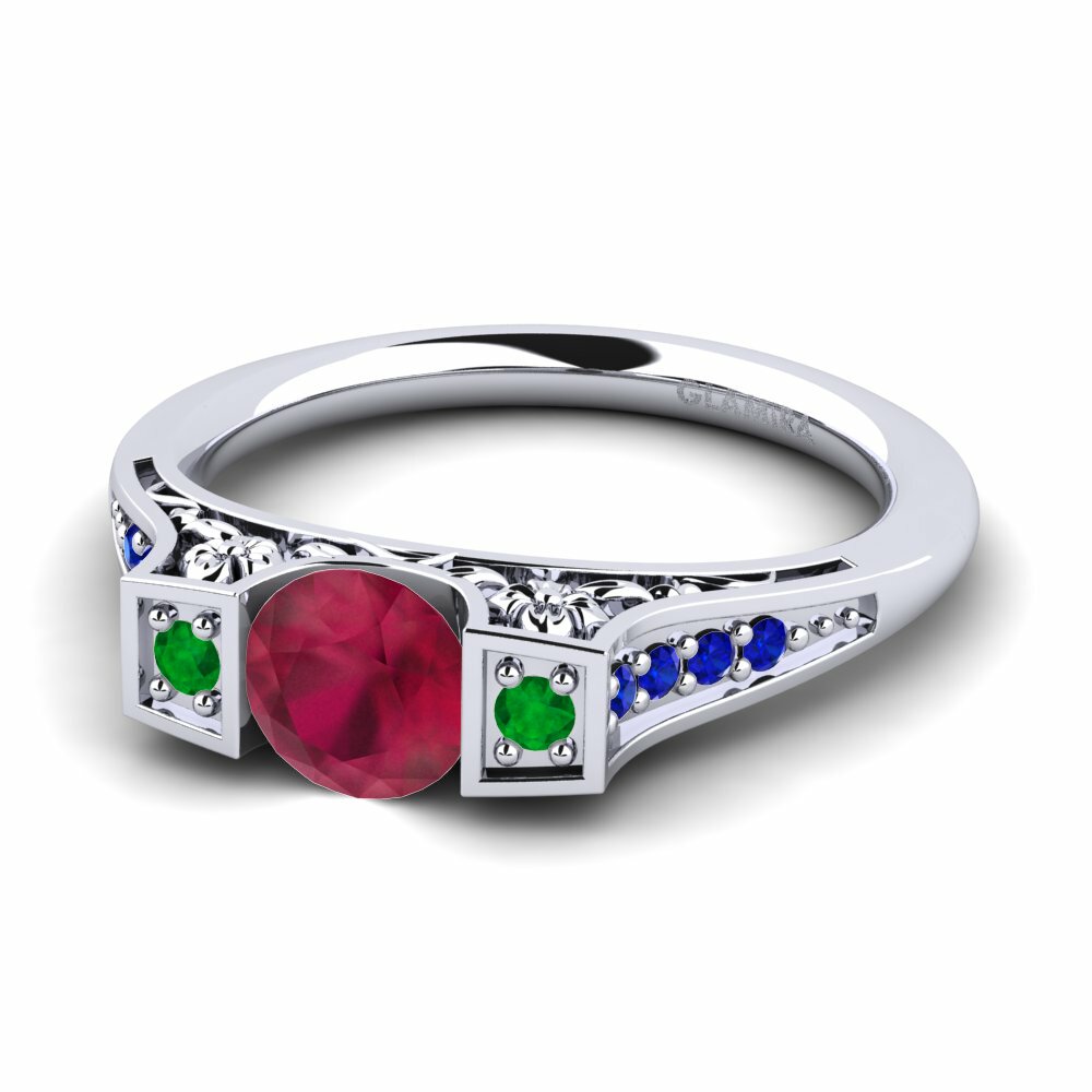 Rubí Anillo de compromiso Tenby