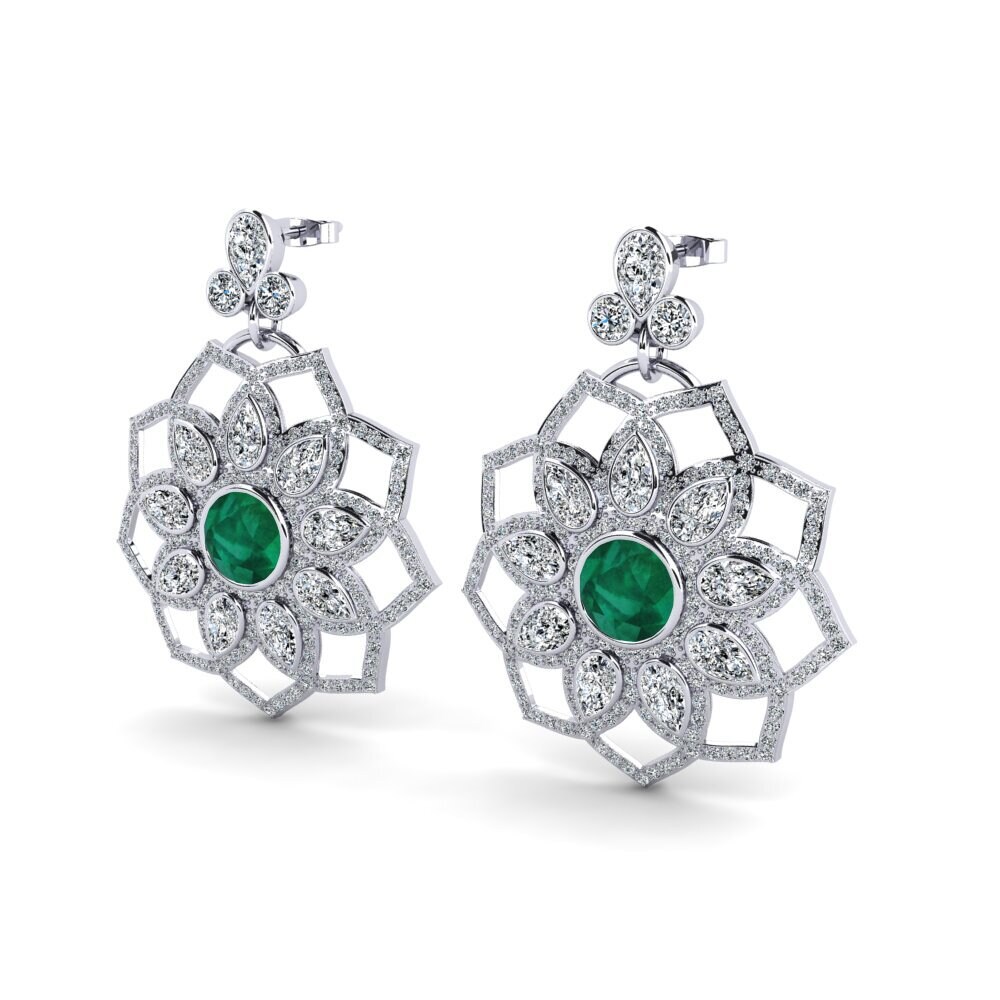 Émeraude Boucle d'oreille femme Tenesse