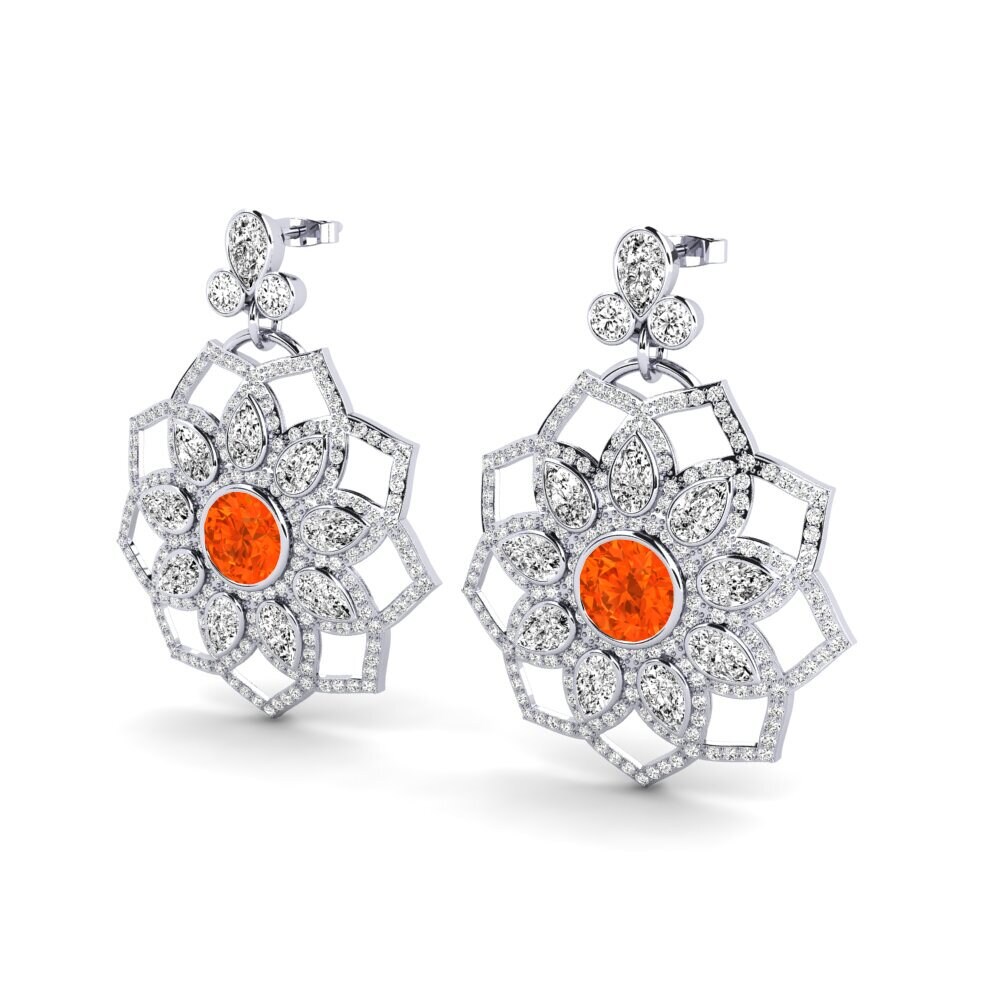 Fire-Opal Women's Earring Tenesse