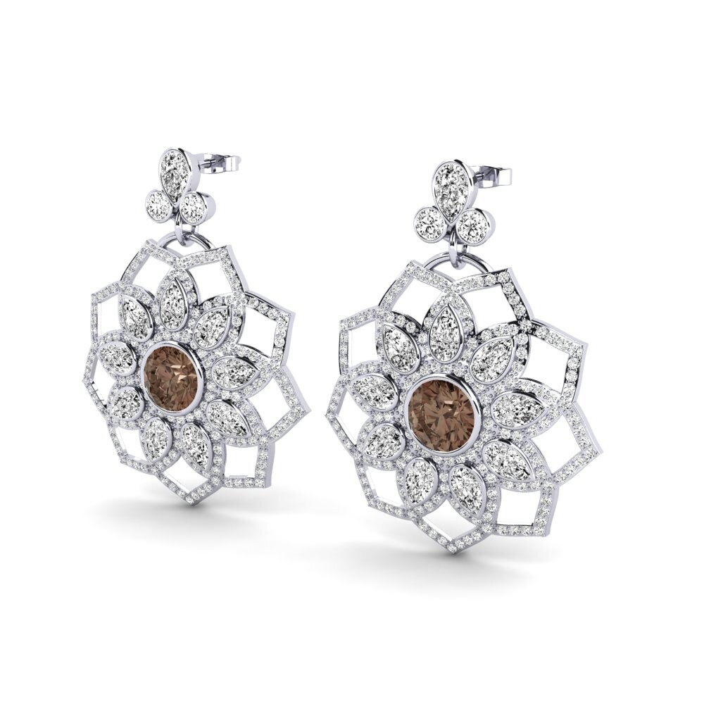 Quartz Fumé Boucle d'oreille femme Tenesse