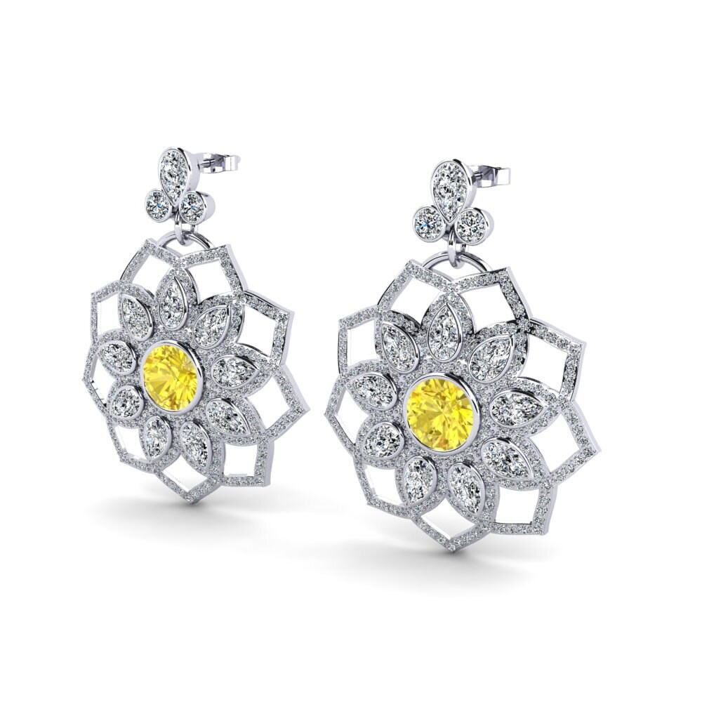 Yellow Sapphire Women's Earring Tenesse
