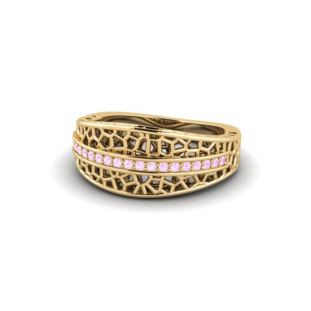 Zafiro Rosado Anillo Tent