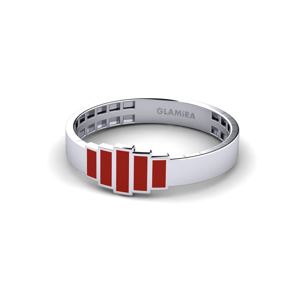 Weiß-Silber Ring Terence