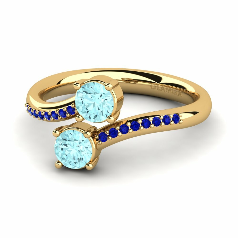 Aguamarina Anillo de compromiso Ternisha