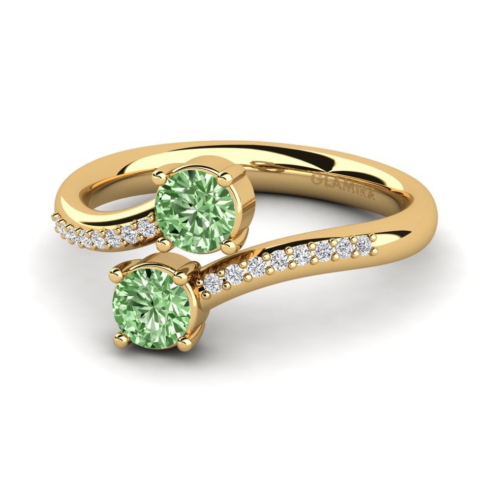 Grüner Diamant Verlobungsring Ternisha