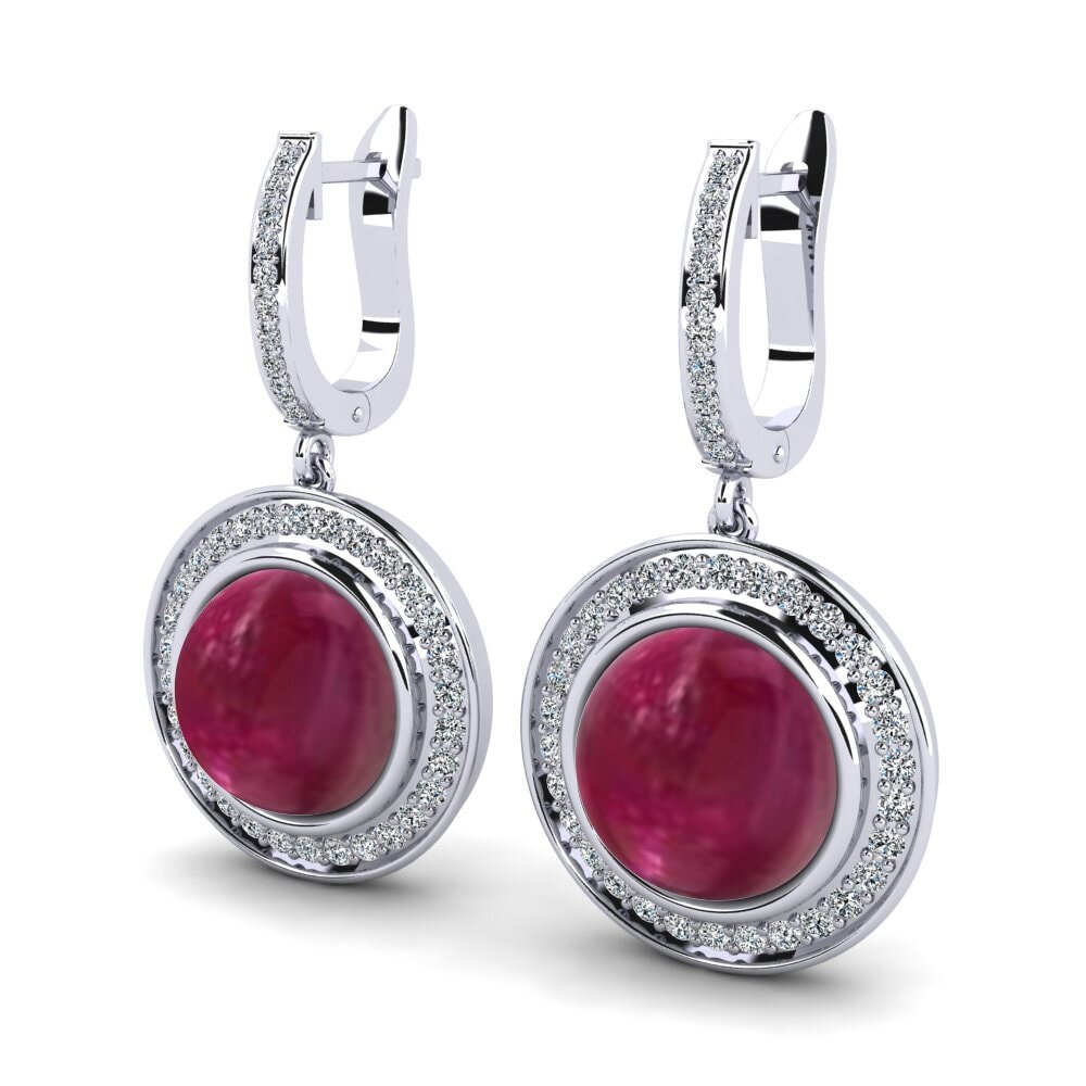 Cabochon Ruby Women's Earring Terrale