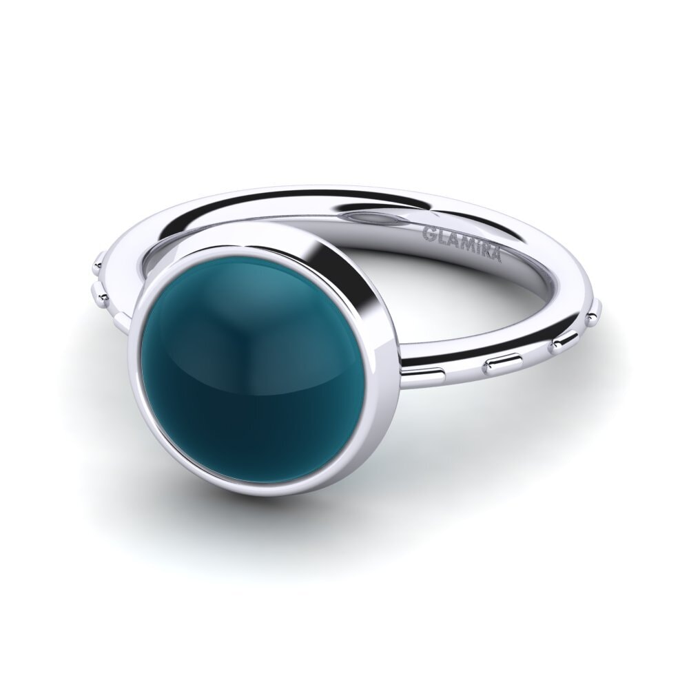 Topacio Azul Londres Cabujón Anillo Terrence