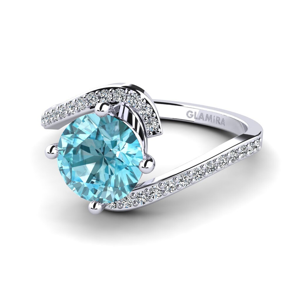 Blue Zircon Women's Ring Ters