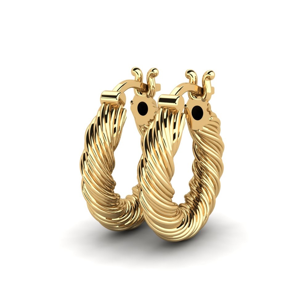9k Oro Amarillo Pendientes Tetzlaff