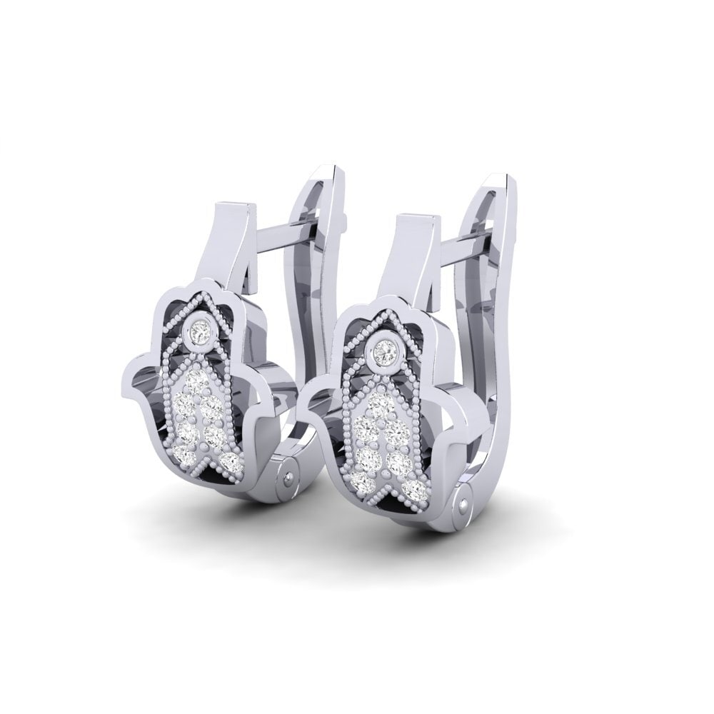 950 Platinum Women's Earring Teutum