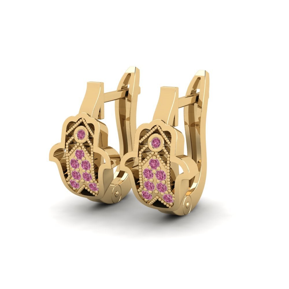 Rhodolite Garnet Women's Earring Teutum