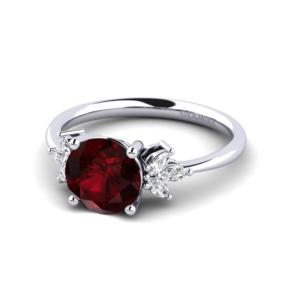 Garnet Engagement Ring Tewalle