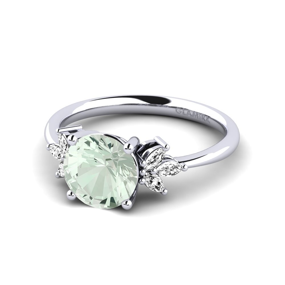 Amatista verde Anillo de compromiso Tewalle