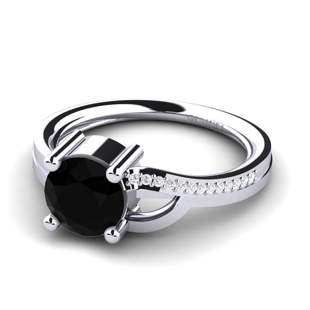 Black Diamond Engagement Ring Thalie