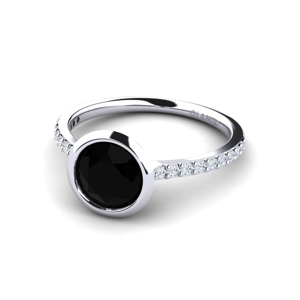 Black Onyx Engagement Ring Thandie