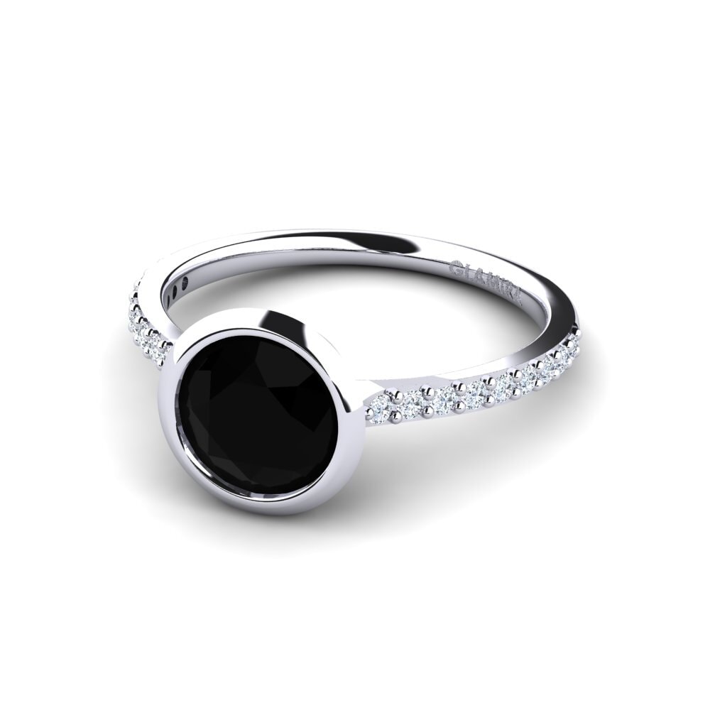 Sort Safir Forlovelsesring Thandie