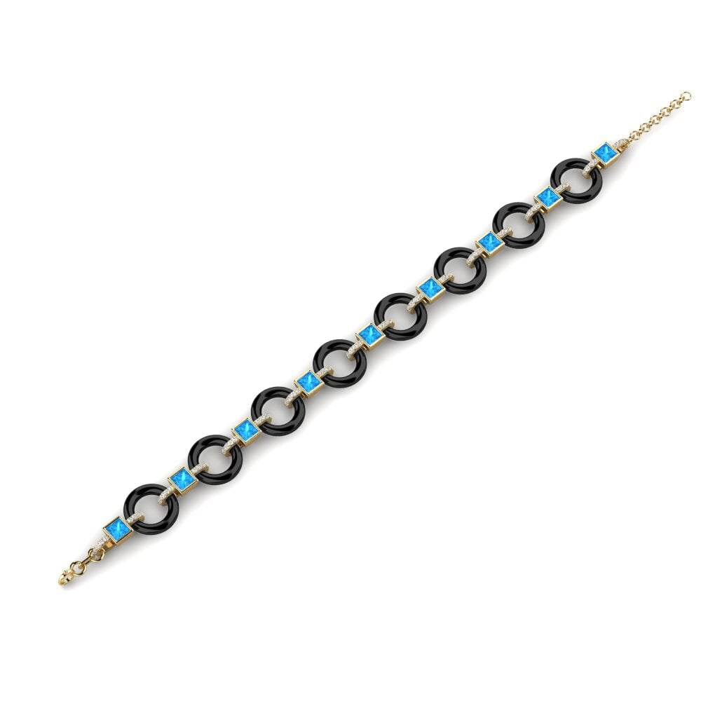 Topacio azul Pulsera de Mujer Theberge
