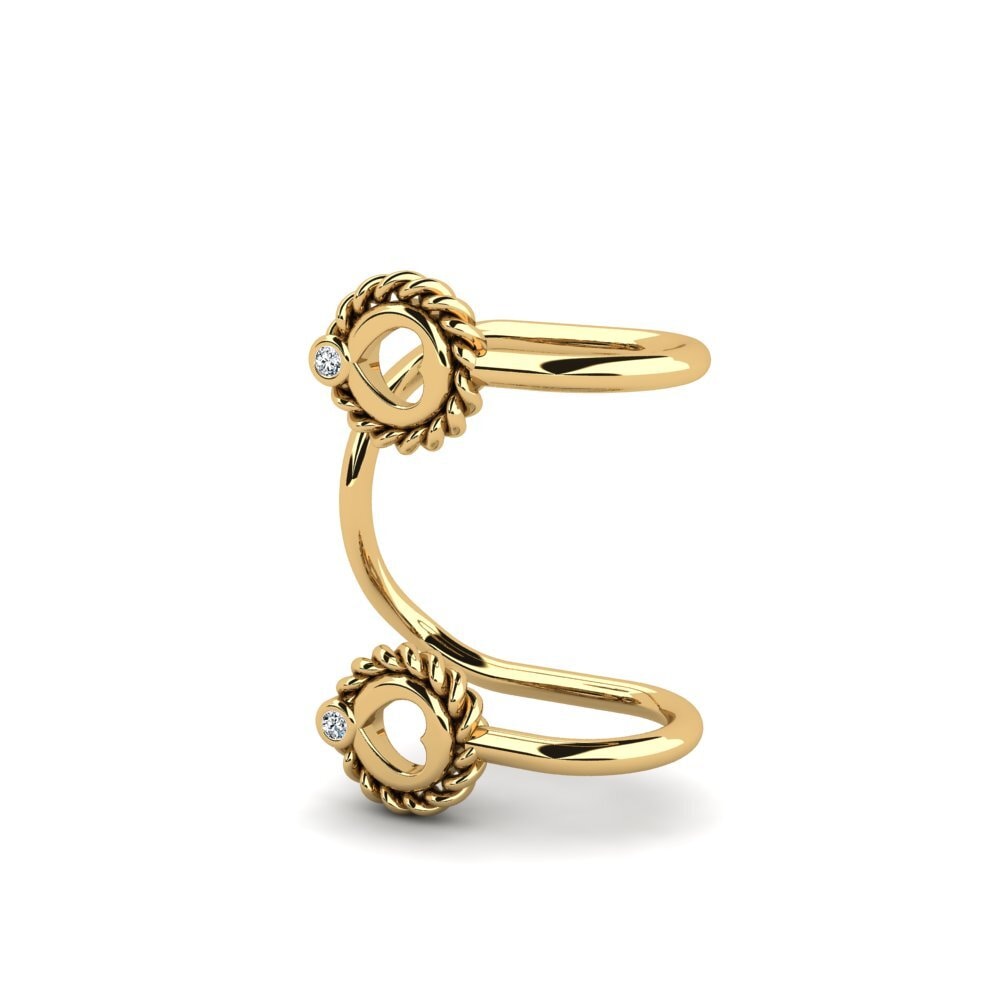 14k Oro Amarillo Pendiente de mujer Thelmo