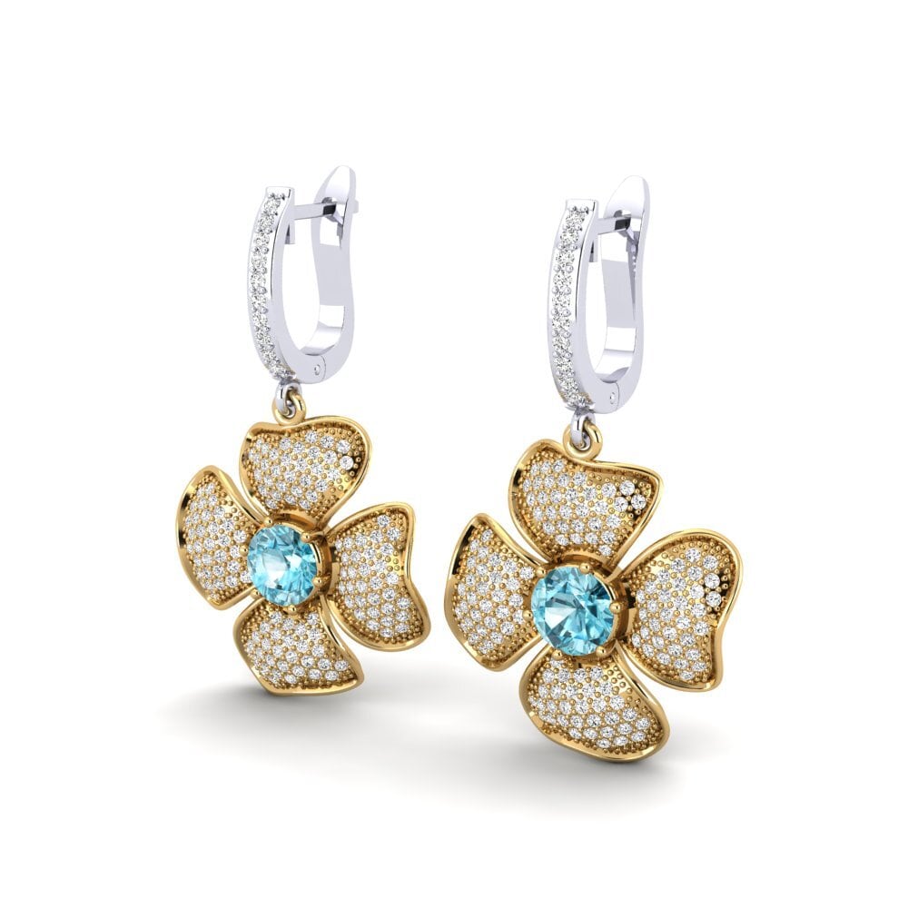 Circón Azul Pendiente de mujer Thorson