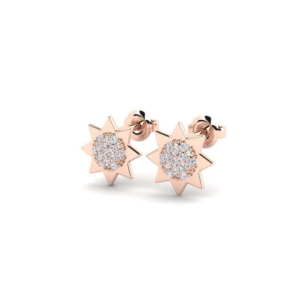 9ct Rose Gold Women's Earring Thouet