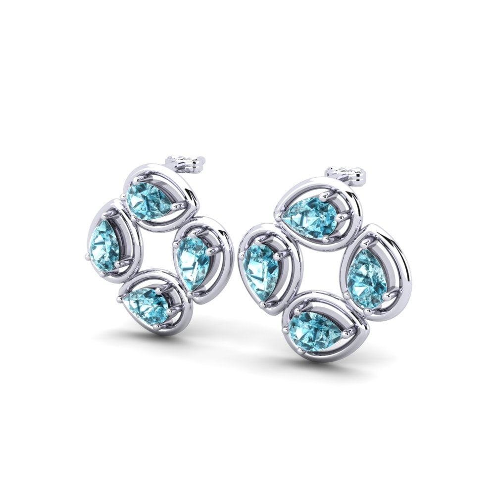 Circón Azul Pendiente de mujer Tiahna