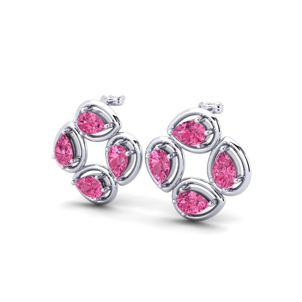Rosa Turmalin Damen ohrring Tiahna