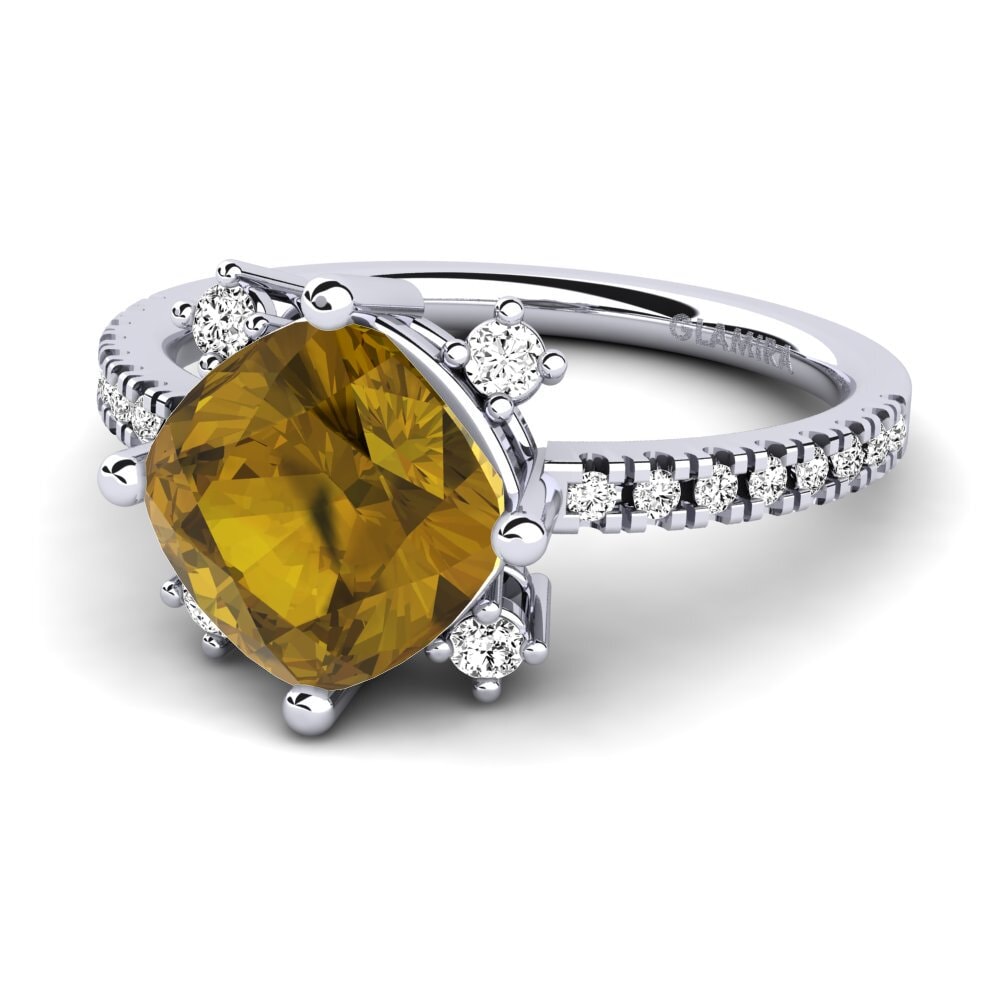Circón Marrón Anillo de compromiso Tiassale