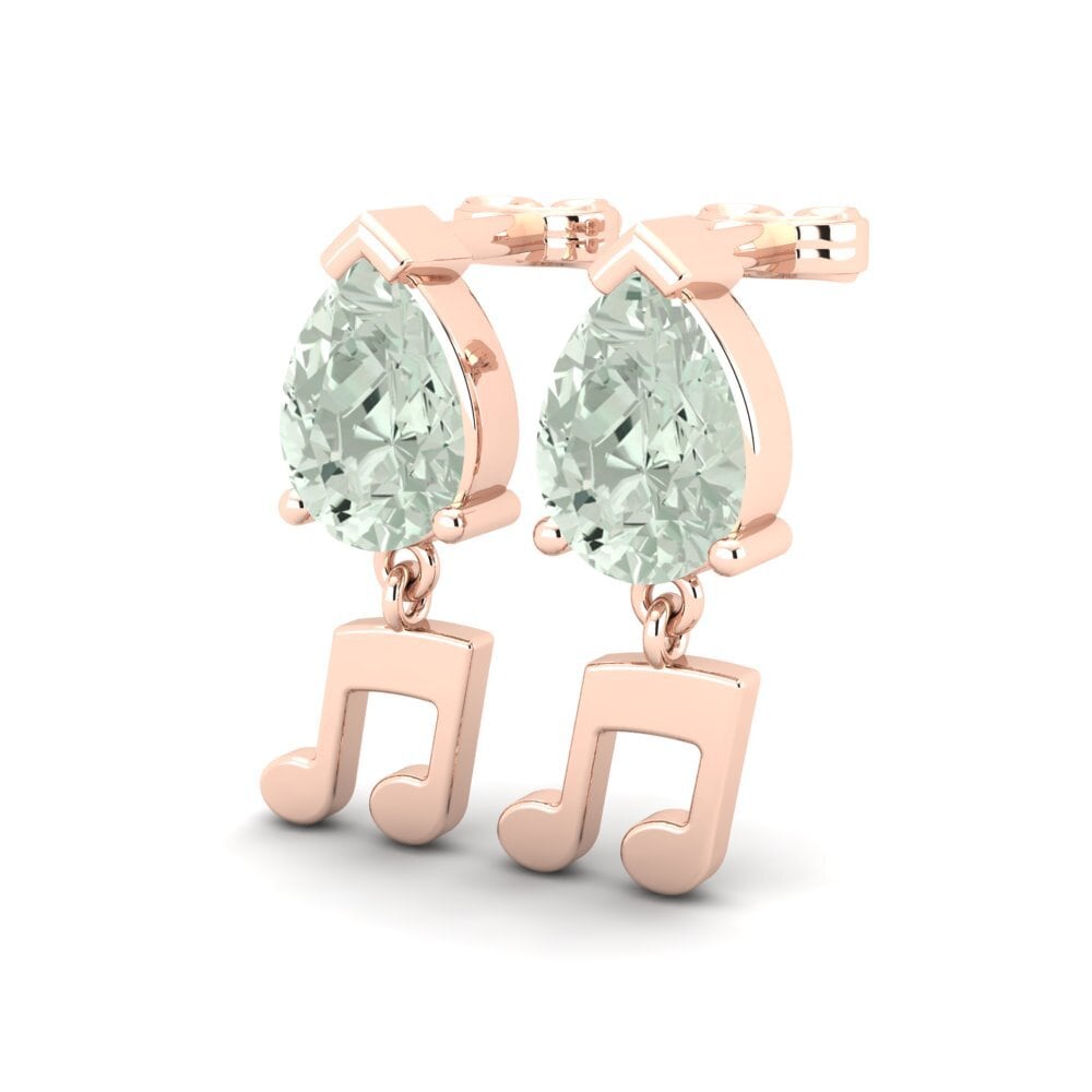 Green Amethyst Women's Earring Tibia