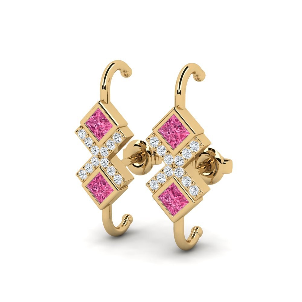 Pink Tourmaline Women's Earring Tielo