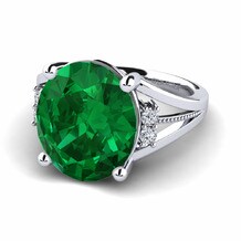 Big Stone Emerald (Lab Created) Rings