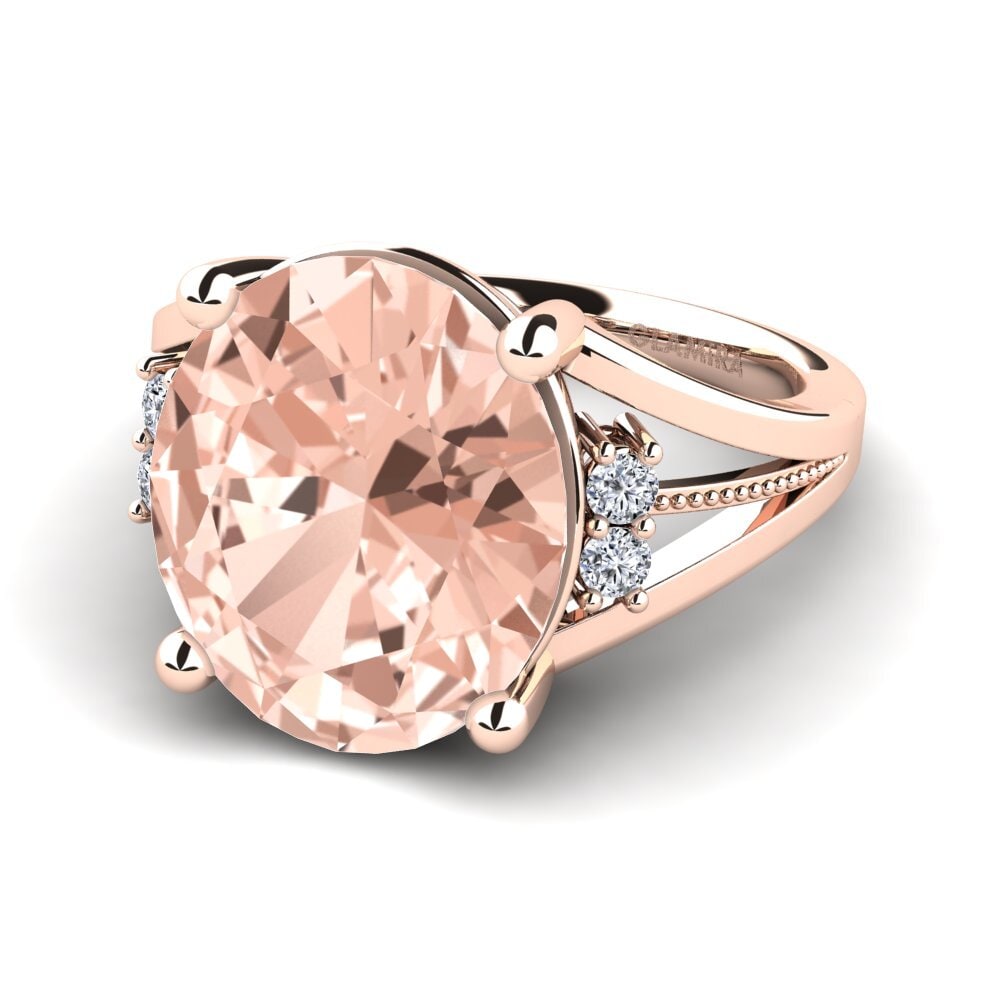 14ct Rose Gold Morganite Ring Tienette