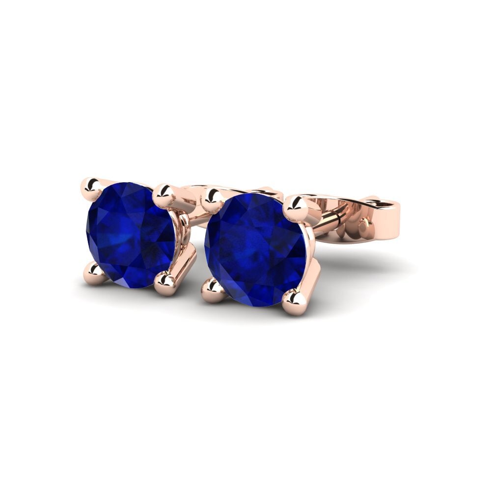 14k Rose Gold Sapphire Kid's Earring Tiffanie