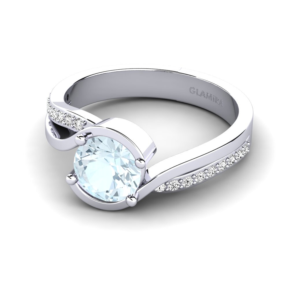 Aguamarina Anillo de compromiso Tilda