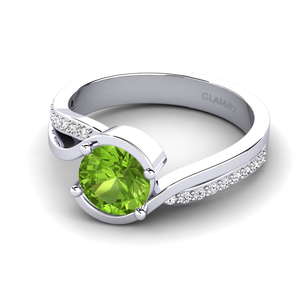 Peridoto Anillo de compromiso Tilda