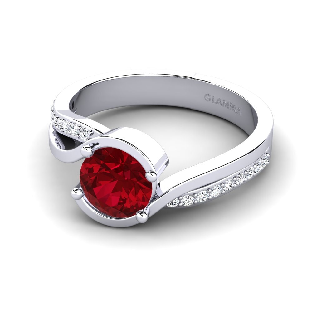 Circonita Roja Anillo de compromiso Tilda