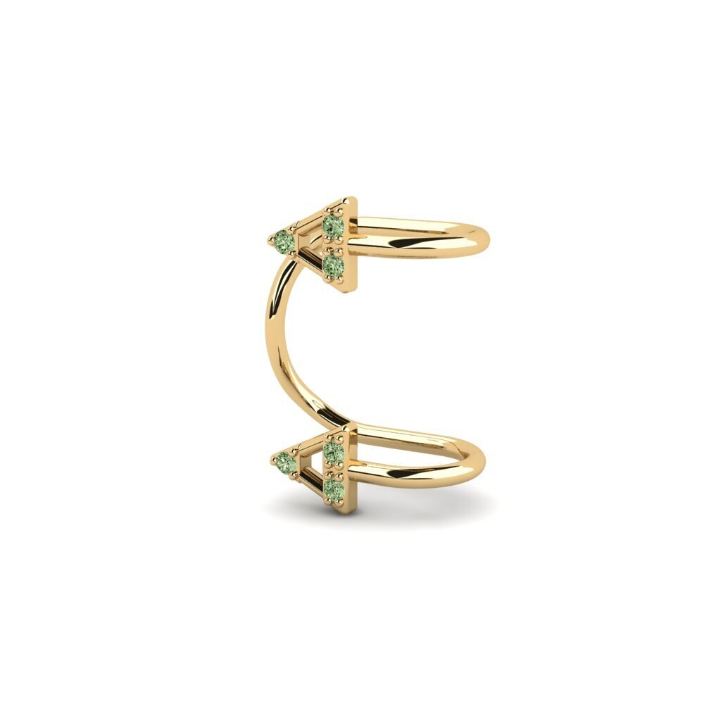 Diamante Verde Pendiente de mujer Tilem