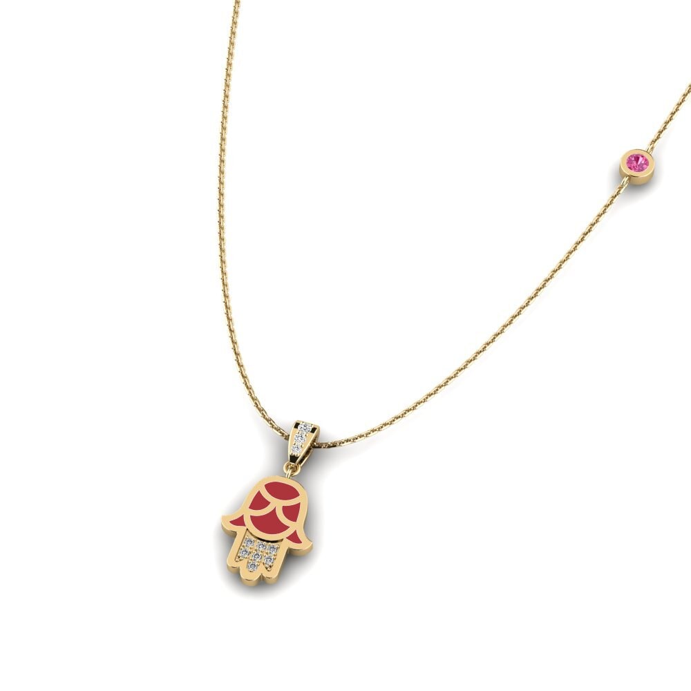 Turmalina rosa Collar de Mujer Tillit